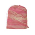 Illustration Graphic Pattern Texrure Pink Maeble Drawstring Pouch (XL) View2