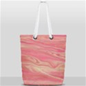 Illustration Graphic Pattern Texrure Pink Maeble Full Print Rope Handle Tote (Small) View1