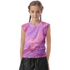 Illustration Art Pink Design Wallpaper Kids  Raglan Cap Sleeve Tee by Wegoenart