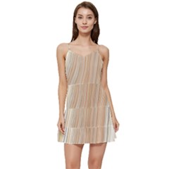 Marble Texture Marble Painting Short Frill Dress by Wegoenart