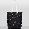 Illustration Geometric Art Colorful Shapes Full Print Rope Handle Tote (Small) View2