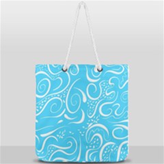 Illustration Scribble Reason Design Pattern Full Print Rope Handle Tote (large) by Wegoenart