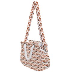 Illustration Geometric Tribal Pattern Design Rope Handles Shoulder Strap Bag by Wegoenart