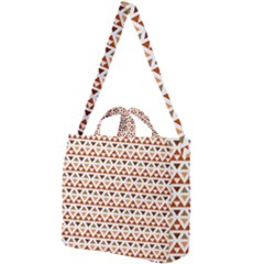 Illustration Geometric Tribal Pattern Design Square Shoulder Tote Bag by Wegoenart