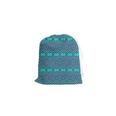 Chevron Zigzag Pattern Drawstring Pouch (xs) by Wegoenart