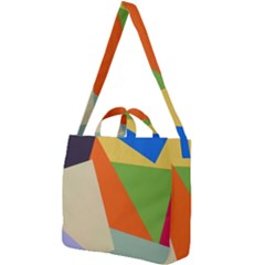 Illustration Colored Paper Abstract Background Square Shoulder Tote Bag by Wegoenart