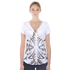 Im Fourth Dimension Colour 38 Short Sleeve Front Detail Top by imanmulyana