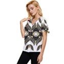 IM Fourth Dimension Colour 56 Bow Sleeve Button Up Top View2
