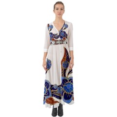 Im Fourth Dimension Colour 59 Button Up Boho Maxi Dress by imanmulyana