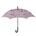 Illustration Rabbit Cartoon Background Pattern Hook Handle Umbrellas (Small) View3
