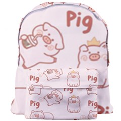 Pig Cartoon Background Pattern Giant Full Print Backpack by Sudhe