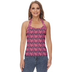 Background-pattern-structure Basic Halter Top by Jancukart