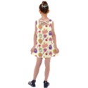 Food Illustration Cupcake Pattern Lollipop Kids  Cross Back Dress View2