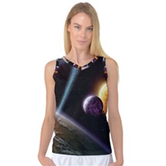 Planets In Space Women s Basketball Tank Top by Sapixe