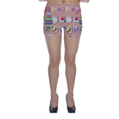 Illustration Seamless Pattern Standardize Skinny Shorts by danenraven