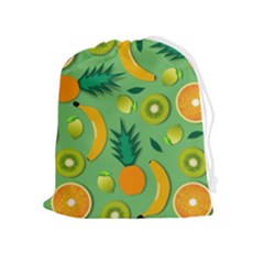 Fruit Tropical Pattern Design Art Drawstring Pouch (xl) by danenraven