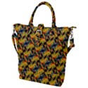 Illustration Geometric Pattern Colorful Pattern Buckle Top Tote Bag View1