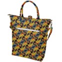 Illustration Geometric Pattern Colorful Pattern Buckle Top Tote Bag View2