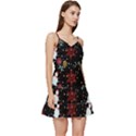 Illustration Xmas Christmas Thanks Giving Pattern Short Frill Dress View3