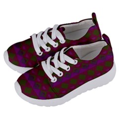 Illustration Argyle Pattern Argyle Background Kids  Lightweight Sports Shoes by danenraven
