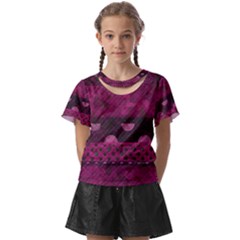 Illustration Background Pattern Texture Design Kids  Front Cut Tee by danenraven