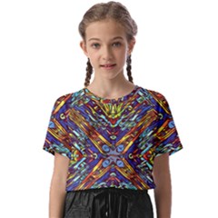 Mosaic Pattern Background Kids  Basic Tee by Ravend