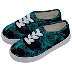 Angry Male Lion Predator Carnivore Kids  Classic Low Top Sneakers by Jancukart