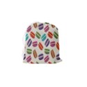 Macaron Macaroon Stylized Macaron Design Repetition Drawstring Pouch (Small) View2