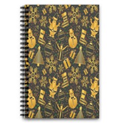 Christmas Background Seamless 5 5  X 8 5  Notebook by artworkshop