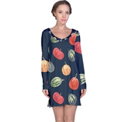 Vintage Vegetables  Long Sleeve Nightdress by ConteMonfrey