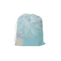 Floral Abstract Flowers Pattern Drawstring Pouch (Medium) View2