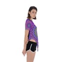 Art Mandala Design Ornament Flower Asymmetrical Short Sleeve Sports Tee View3