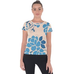 Flower Petal Branch Corolla Short Sleeve Sports Top  by danenraven