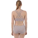 Portuguese Vibes - Brown and white geometric plaids Work It Out Gym Set View2