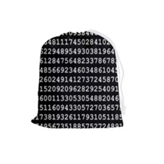 Illustration Pi Circle Diameter Circumference Drawstring Pouch (large) by Wegoenart
