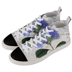 Vintage Shabby Chic Dragonfly Men s Mid-top Canvas Sneakers by Wegoenart