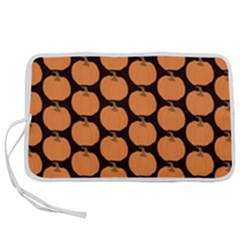 Black And Orange Pumpkin Pen Storage Case (l) by ConteMonfrey