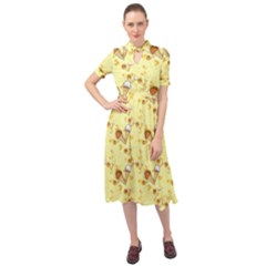 Ice Cream Cone Dessert Keyhole Neckline Chiffon Dress by Wegoenart