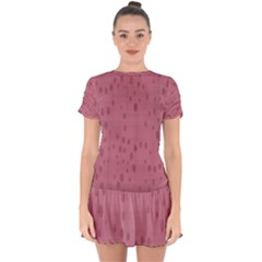 Scrapbooking Drop Hem Mini Chiffon Dress by nateshop