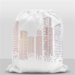 Buildings, Building City Building Condominium Skyscraper Drawstring Bag (small) by Jancukart