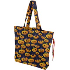 Jack O Lantern  Drawstring Tote Bag by ConteMonfrey