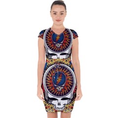 Grateful Dead Capsleeve Drawstring Dress  by Jancukart