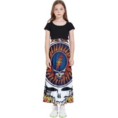 Grateful Dead Kids  Flared Maxi Skirt by Jancukart
