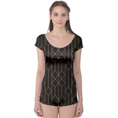 Illustrations Art Geometric Pattern Boyleg Leotard  by Ravend