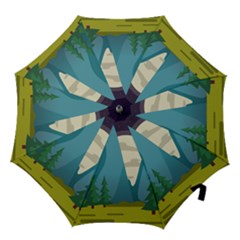Nature Summer Season Hook Handle Umbrellas (large) by Ravend