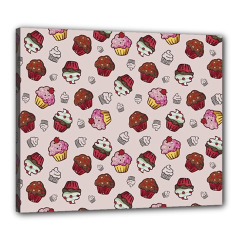 Cake Cupcake Sweet Dessert Food Canvas 24  X 20  (stretched) by Ravend