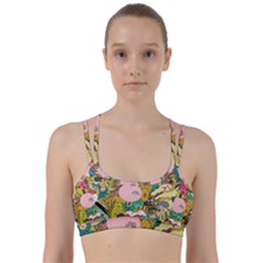 Cartoon Wallpapers Line Them Up Sports Bra by Jancukart