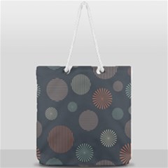 Background Pattern Wallpaper Full Print Rope Handle Tote (large) by Wegoenart