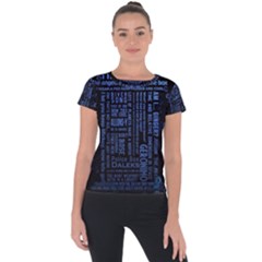 The Doctor Tardis Short Sleeve Sports Top  by danenraven