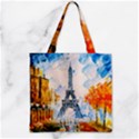 Eiffel Tower Landmark Architecture  Artistic Zipper Grocery Tote Bag View1